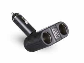 Rozgałęźnik gniazda zapalniczki samochodowej na 2 gniazda + gniazdo USB LB0126 LIBOX