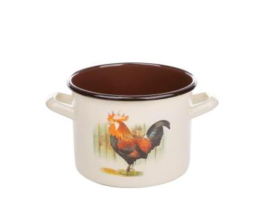 Zdjęcie: Garnek emaliowany Kokosz 16 cm - 2,4 L EMALIA PLESZEW