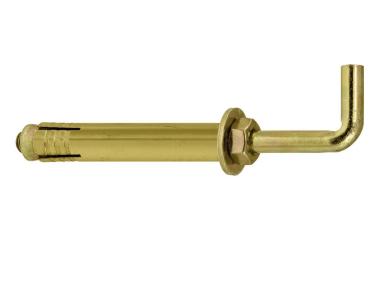 Zdjęcie: Kotwa stalowa dwurozporowa hak prosty 12/M8x120 mm  - 25 szt. WKRĘT-MET