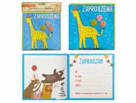 Zaproszenie PMZ-106 Żyrafa KUKARTKA