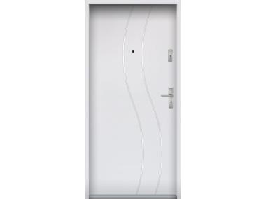 Zdjęcie: Drzwi wejściowe do mieszkań Bastion R-59 Biały 80 cm lewe OSP KR CENTER