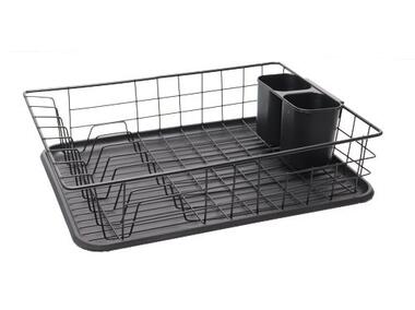 Zdjęcie: Suszarka z ociekaczem czarna 43x32 cm SMART KITCHEN DESIGN