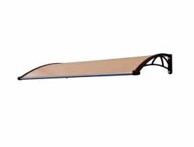 Markiza PC modułowa z poliwęglanu 150x82x21 cm brązowa GUTTA