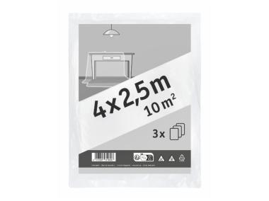 Zdjęcie: Folia malarska HDPE 4  m 4 x 2,5 m 3 sztuki CIRET