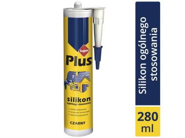 Zdjęcie: Silikon ogólnego stosowania czarny 280 ml SUPER PLUS