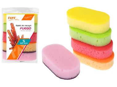 Zdjęcie: Gąbki do naczyń Fuego 5 sztuk RAVI SIMPLE SOLUTIONS