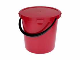Wiadro z pokrywą Berry 5l czerwone SIMPLE SOLUTIONS