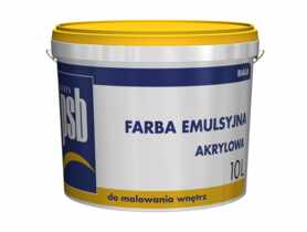 Farba emulsyjna biała 10 L PSB