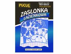 Zasłonka prysznicowa Polyester 120x180 cm PUCUŚ