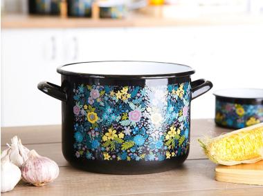 Zdjęcie: Garnek Dream garden prosty 22 cm - 6,3 L czarny SILESIA