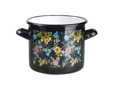 Zdjęcie: Garnek Dream garden prosty 22 cm - 6,3 L czarny SILESIA