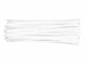 Opaski zaciskowe 4.8 x 300 mm, 75 szt., białe TOPEX