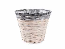 Osłonka wiklinow z folią 22x22x19 cm TIN TOURS