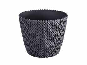Doniczka Splofy antracytowy 13 cm PROSPERPLAST
