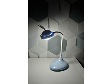 Zdjęcie: Lampka biurkowa LED Rabbit niebieska akumulator+USB POLUX