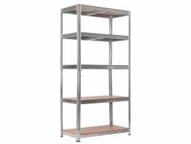 Regał metalowy ocynkowany 5 półek, 180x90x40 cm PSB