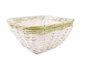 Osłonka wiklinowa na doniczkę 27x27x14 cm TIN TOURS