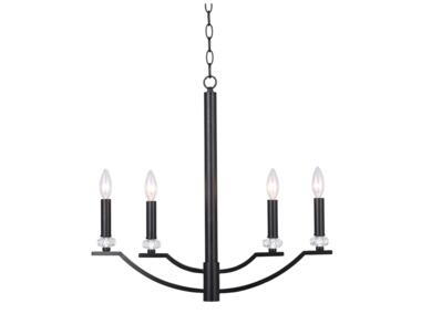 Zdjęcie: Lampa sufitowa Hims 4xE14 czarna mat IL MIO