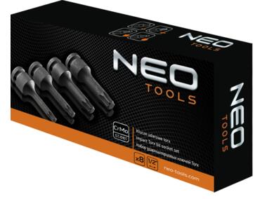 Zdjęcie: Klucze udarowe Torx 1/2", zestaw 9 sztuk NEO