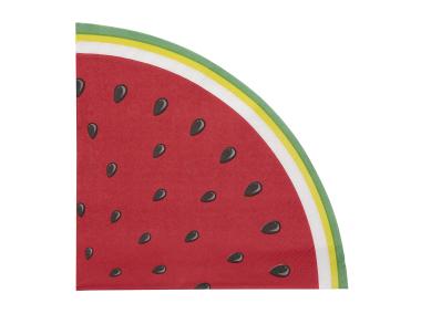 Zdjęcie: Komplet serwetek papierowych Tropicana składanych średnica 32 cm dekoracja arbuz ALTOM DESIGN