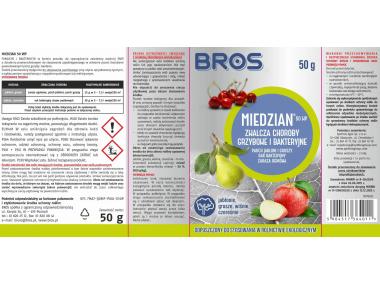 Zdjęcie: Oprysk na choroby grzybowe Miedzian 50WP 50 g BROS