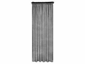 Firana gotowa Celine na taśmie 140x270 cm czarny EUROFIRANY