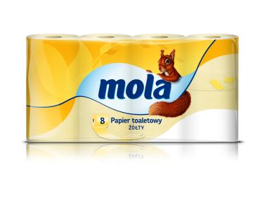 Zdjęcie: Papier toaletowy żółty 8 szt. MOLA
