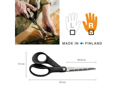 Zdjęcie: Nożyczki ogrodowe ząbkowane FF 21 cm FISKARS