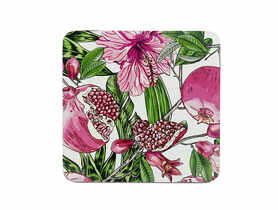 Zestaw 4 podstawek Hibiskus 10x10 cm ALTOMDESIGN