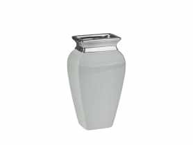 Wazon Des 14x8x25 cm popielato-srebrny EUROFIRANY
