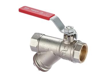 Zdjęcie: Zawór kulowy S30 W/W 1/2" z filtrem magnetycznym i rączką CALIDO