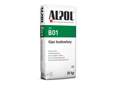 Zdjęcie: Gips biudowlany mielony 20 kg AGB01 ALPOL