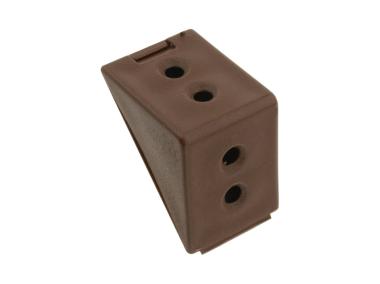 Zdjęcie: Złącze kątowe podwójne brąz 12 sztuk METRO