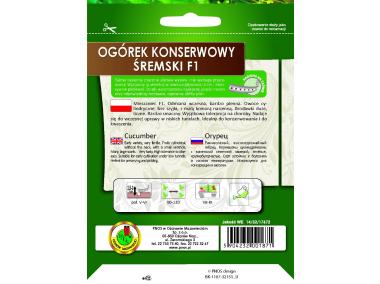 Zdjęcie: Ogórek gruntowy Śremski F1 nasiona na taśmie 6 m PNOS
