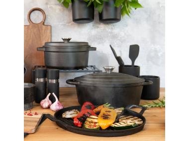 Zdjęcie: Brytfanna żeliwna z pokrywą Iron 28,5 x 21 cm AMBITION