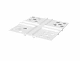 Łącznik PVC krzyżowy BP11 Mini Max CC biały, do listew do boniowania BELLA PLAST