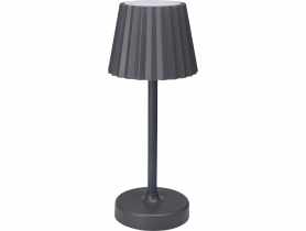 Lampa stołowa 10x26 cm szara KOOPMAN