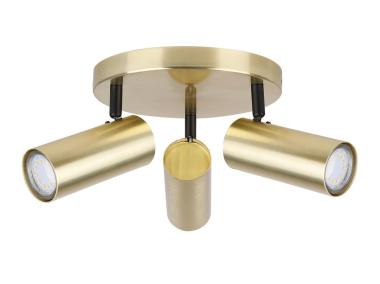 Zdjęcie: Lampa sufitowa Colly mosiądz 3x15 W GU10 klosz mosiądz CANDELLUX