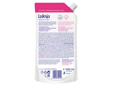 Zdjęcie: Mydło w płynie Creamy & Soft róża i proteiny mleka 0,4 L zapas LUKSJA