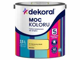 Farba lateksowa Moc Koloru słoneczny blask 2,5 L DEKORAL