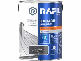 Farba na dach Radach szary grafitowy RAL7024 5L RAFIL