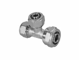 Złączka skręcana trójnik redukcyjny 20x16x20 mm DURO SYSTEM