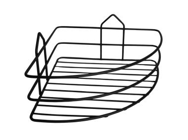 Zdjęcie: Półka łazienkowa Presto narożna czarna SEPIO