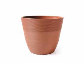 Doniczka z kompozytu 25x25x20,5 cm terakota TIN TOURS
