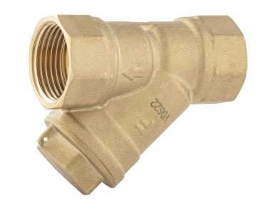 Zdjęcie: Filtr skośny siatkowy nakrętno-nakrętny DN25 G1 FERRO