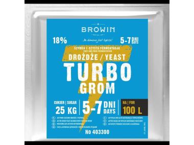 Zdjęcie: Drożdże Turbo 100 L - 340 g BROWIN