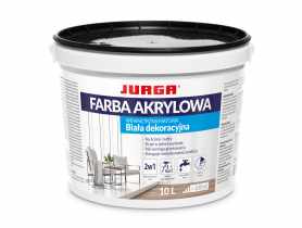 Farba wewnętrzna biała matowa 10L JURGA