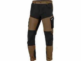 Spodnie z elementami Stretch brązowo-czarne "2XL", CE, LAHTI PRO
