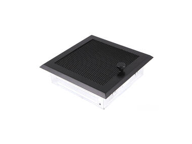 Zdjęcie: Kratka 16x16 cm czarny mat z żaluzją PARKANEX