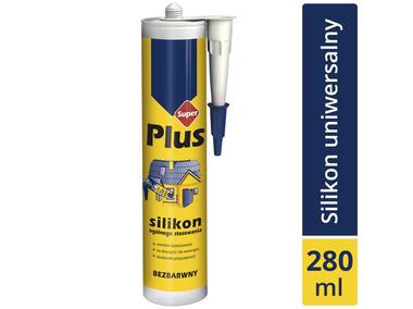 Zdjęcie: Silikon ogólnego stosowania bezbarwny 280 ml SUPER PLUS